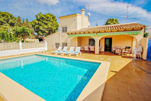 Linea - sea view villa with private pool in Teulada in Teulada