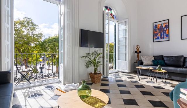 Malaga Center Flat Balcony Picasso Plaza Merced