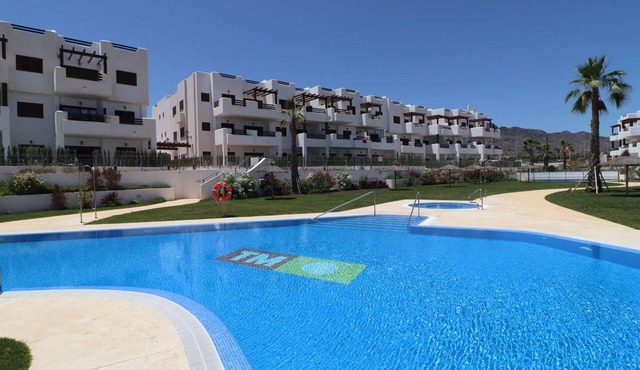 Modern apartment in San Juan de los Terreros with pool and air conditioning