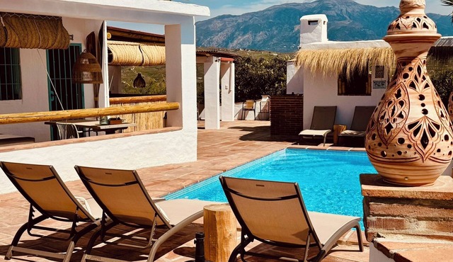 Poolside Studio with Private Terrace & Views | Near Málaga & Beach