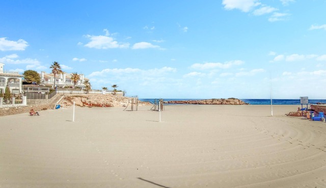 This pretty vacation apartment with a large terrace is located not far from the sea.
