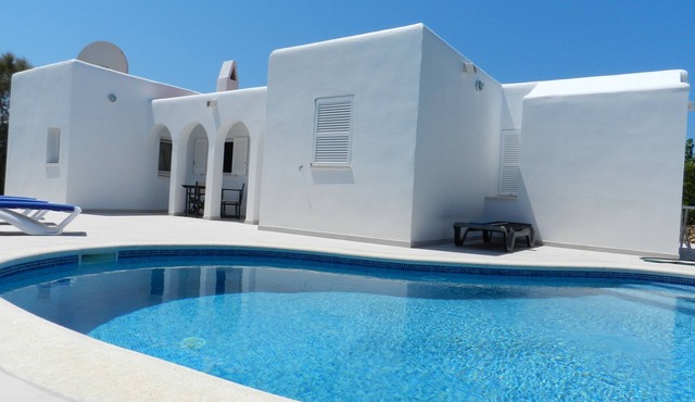 Tourist Villa in Cala Blanca with private pool, terrace and sea views.