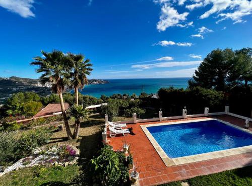 Villa Marietta, private pool villa with sea views and terrace, perfect for families and remote stays