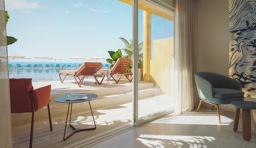 Double Room (Side Sea View, Sharing Pool)